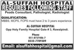 Career Opportunities at Al Suffah Hospital