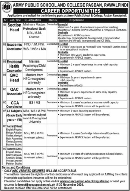 Army Public School & College APS&C